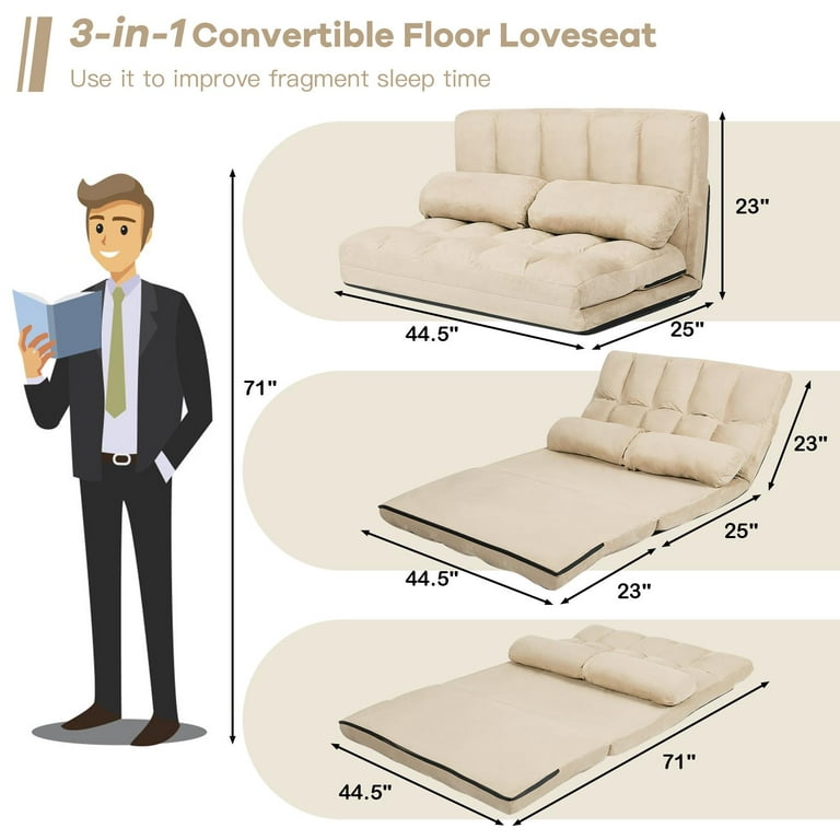 Giantex Foldable Floor Sofa 6 Position