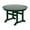 Dark Green, variant on WestinTrends Malibu Patio Dining Table, All Weather Poly Lumber Adirondack 47" Trestle Round Outdoor Table with Umbrella Hole, White