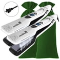 thumbnail image 2 of Alaciadoras de Cabello Profesional High Monaco TitaniumSteamWhite MXTTW-014 2Pzas Plancha Blanco Bolsa Verde 110-240V 160-230°C Placa 100mm, 2 of 2