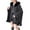 Black, variant on Women Faux Fur Collar Open Front Wool Blend Cape Poncho Regular Fit Batwing Sleeve Fringe Hem Shawl Wrap Heavy Weight Wrinkle Resistant Warm Transitional Outer for Fall Winter