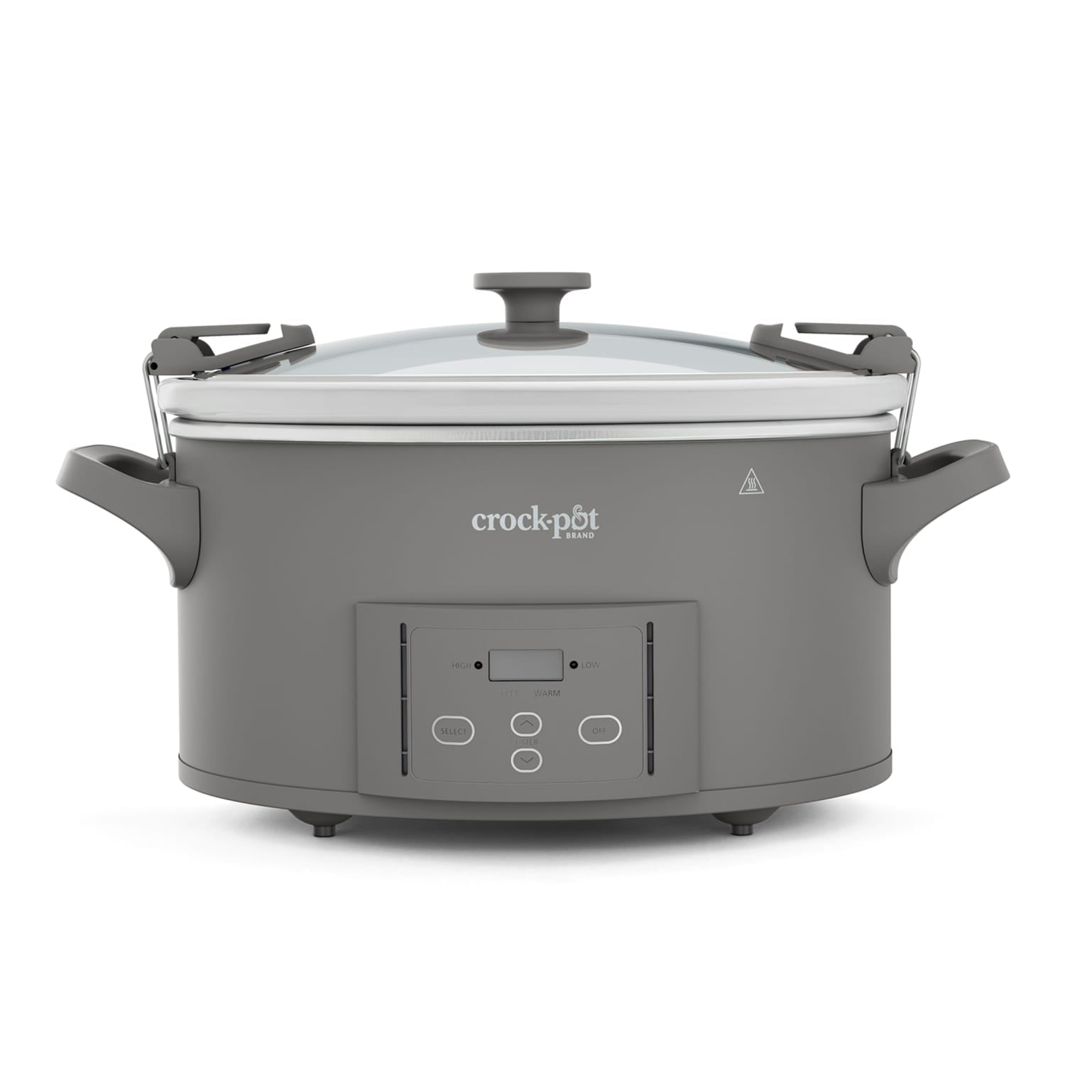 Crock-Pot® Design Series 7-Quart Cook-and-Carry Programmable Slow Cooker with Locking Lid Handle, Gray