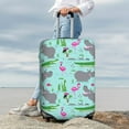 thumbnail image 7 of Naloa Hippo With Flamingos And Crocodiles Elastic Suitcase Protector, Travel Suitcase Protector Cover Fits 18-32in Suitcase(No luggage included)-X-Large, 7 of 7