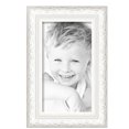 thumbnail image 2 of ArtToFrames 9" x 16" Majestic White Picture Frame, 9x16 inch Silver Wood Poster Frame (WOM-5198), Pack, 2 of 7