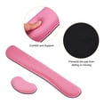 thumbnail image 4 of Unique Bargains Keyboard Wrist Pad Mouse Wrist Rest Ergonomic Wrist Support Comfortable Memory Foam Style 1, Pink 1 Set, 4 of 5