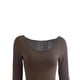 thumbnail image 4 of VISgogo Vestido Casual para Mujer Color Sólido Manga Larga Cuello Redondo Slim Fit Home Vestido Largo VISgogo moda, 4 of 6