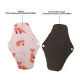 thumbnail image 3 of 5 Packs Bamboo Charcoal Cloth Menstrual Pad, Soft Waterproof Washable Cloth Menstrual Pad With Strong Absorbency, Comfortable, , , Breathable, Suitable for Heavy, 3 of 7