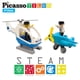 thumbnail image 4 of Juego de figuras magnéticas Toy PicassoTiles, aviones y acción, 4 piezas, 4 of 8