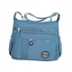 thumbnail image 2 of Bolso de hombro para mujer, moderno, tipo bandolera, sencillo, con múltiples bolsillos. gris carmín, 2 of 9