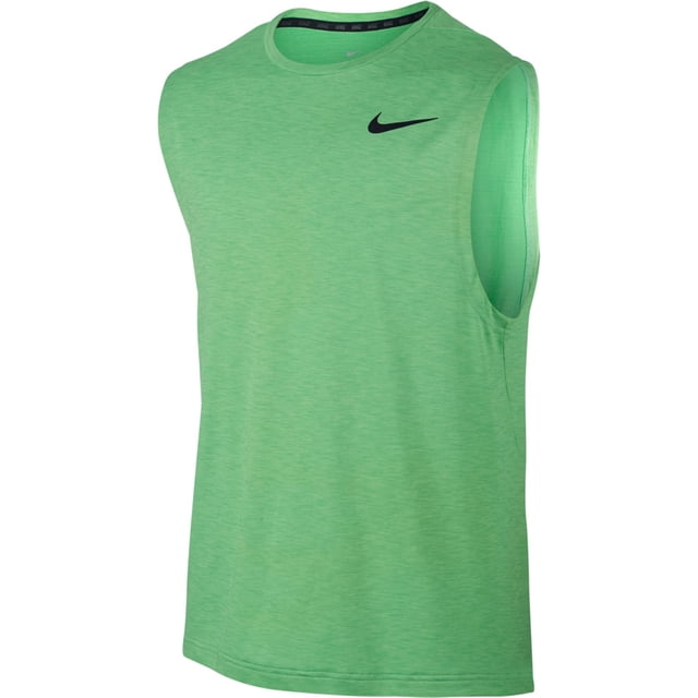 Nike - Camiseta de tirantes de entrenamiento para hombre, color verde, talla mediana Nike Camiseta sin mangas