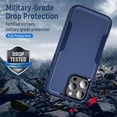 thumbnail image 7 of Entronix Magnetic Heavy Duty Sleek Case Designed for iPhone 16 Pro Max Shockproof Drop-Proof, Navy, 7 of 7