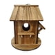thumbnail image 2 of Casita para pájaros, comedero para pájaros al aire libre, carpa nido creativa rústica, casita para pájaros colgante para jardín, balcón y patio traser, 2 of 9