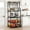 Rustic Black, variant on Juiluna 5-Tier Kitchen Utility Storage Shelf Backer's Rack, MDF Board, Rustic Gray, 29.7 lb