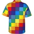 thumbnail image 2 of Romania Flag Mens Hawaiian Shirt Short Sleeve Casual Button Up Tropical Summer Beach Shirt, 2 of 9