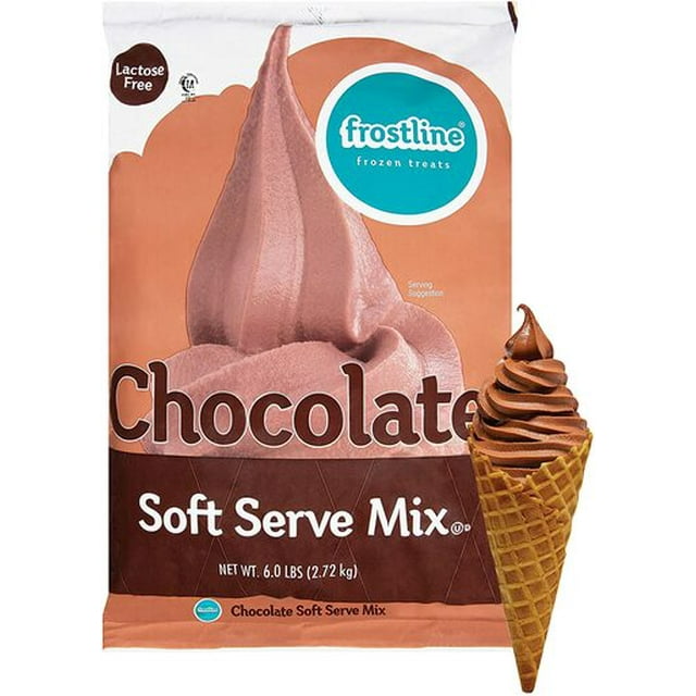 Frostline Chocolate Soft Serve Ice Cream Mix Lactose Free 6 lb
