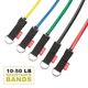thumbnail image 2 of Juego de Bandas de Resistencia PRCTZ Multicolor Incluye Manijas Correas para Tobillos Anclaje para Puerta, 2 of 7