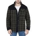 thumbnail image 2 of Men's Winter Jacket Jacket Plaid Plus Velvet Plus Size Winter Windproof And Warm Hooded Pure Cotton, 2 of 9