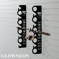 thumbnail image 2 of GLOWNEON Custom Family Fishing Pole Holder, Metal Wall Mount Holder for Garage, Fishing Rod Rack, 2 of 6