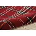 thumbnail image 3 of Nourison Grafix Plaid Red 5'3" x 7'3" Area Rug, (5x7), 3 of 6