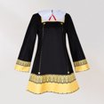 thumbnail image 4 of Disfraz Premium Vestido de cosplay de anime para niña, cuello de muñeca, ropa linda para fiesta de Halloween Kuymtek Negro*Niños 6-7- años para Mujer, 4 of 7