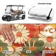 thumbnail image 6 of Uourmeti Retro 70s Floral Print Golf Cart Seat Covers Non-slip, Removable Golfcart Accessories Fit for 2 Passenger, 6 of 8