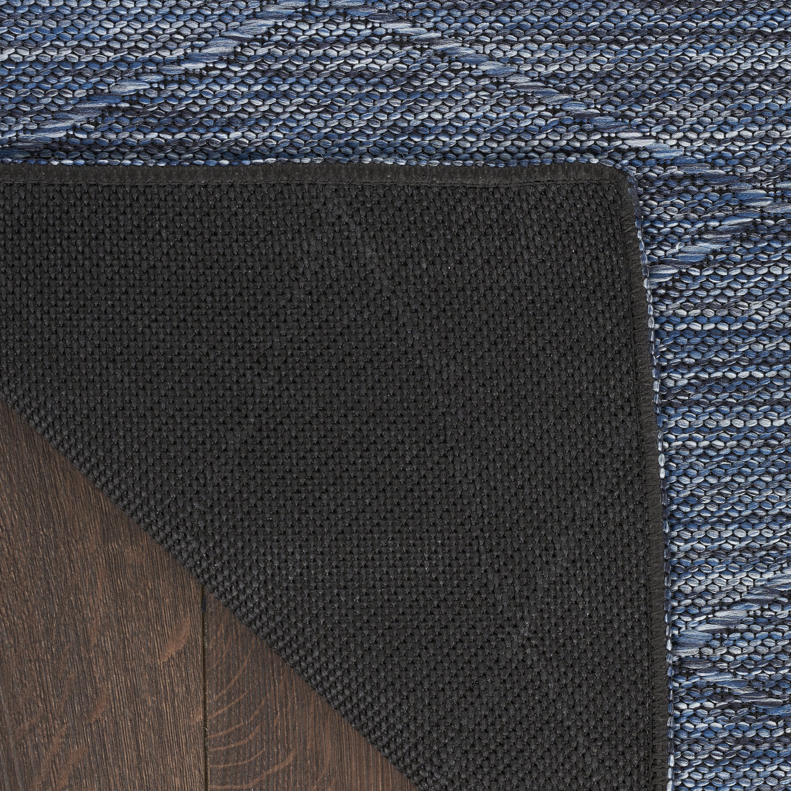 Nourison Practical Solutions Indoor/Outdoor Navy Blue 6' x 9' Area Rug (6x9)