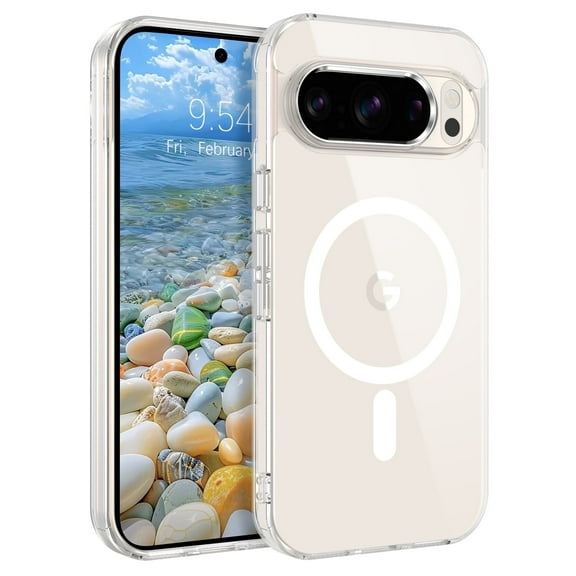 YINLAI Google Pixel 10 Case/Google Pixel 10 Pro Case Compatible Mag-safe, Clear Pixel 10 Pro Magnetic Phone Case,Shockproof Protective Case for Pixel 10,Clear