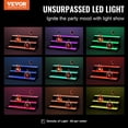 thumbnail image 3 of VEVOR LED Lighted Liquor Bottle Display, 3 Tiers 24 Inch Commercial Illuminated Home Bar Shelf, 3 Steps Whiskey Rack Stand, Acrylic Drink Shelves with RF Remote & App Control,and Multicolor lighting, 3 of 10