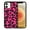 Black/Hot Pink Leopard, variant on WIRESTER Shockproof Soft Rubber Cover Case for Apple iPhone 12 / 12 Pro 6.1" 2020, Black/Hot Pink Leopard