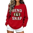 thumbnail image 5 of Womens Crewneck Sweatshirt Fleece Lined Oversized Pullover Long Sleeve Tops for Fall Winter, 5 of 6