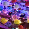 thumbnail image 5 of Guirnalda de flores brillantes con luz LED para cumpleaños de niñas, diadema de princesa, corona luminosa, decoración para bodas, fiestas de Navidad, 5 of 5