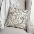 thumbnail image 3 of Creative Products Cream and Gray Floral 18 x 18 Indoor / Outdoor Pillow, 3 of 3