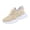 Beige, variant on Willtoo Womens Cozy Lined Sneakers Lace Up Warm Plush Casual Walking Shoes Thick Sole Non Slip Athletic Shoes for Cold Weather
