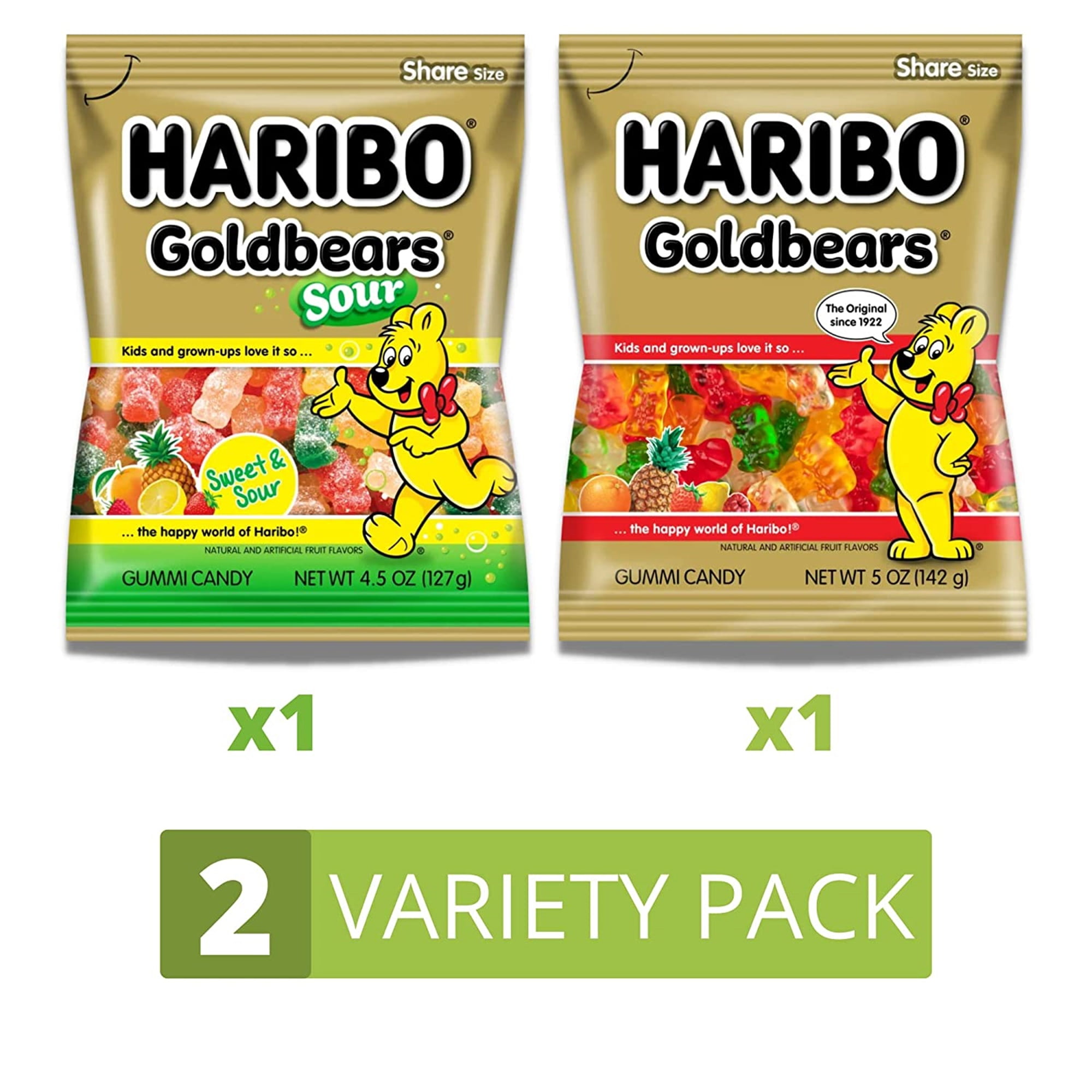 Haribo Assorted Gummy Candy – Delicious Haribo Gummy Bears – Jumbo Pack  72oz Gummy Bear Pack – Bulk Bag Gummy Food for Kids and Adults – Multicolor
