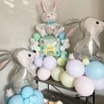 thumbnail image 5 of Happy Easter Decoration Bunny Latex Balloons Large Rabbit Chicken Carrot Helium Foil Ballon Easter Decorations for Home, 5 of 6