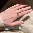 thumbnail image 5 of Summer Hot-Selling Colorful Zircon and Mother-of-Pearl Butterfly Ring for Women - Exquisite, Unique, and Adjustable Open Design - New Arrival High-End Elegant Jewelry, 5 of 9