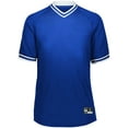thumbnail image 3 of Holloway Sportswear S Boys Retro V-Neck Baseball Jersey Royal/White 221221, 3 of 5