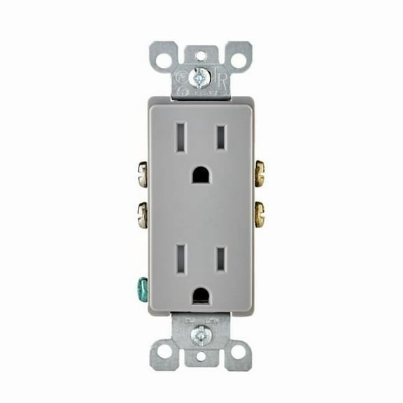 Leviton 3001289 5-15R Decora 15A 125V Duplex Gray Outlet