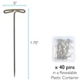 thumbnail image 4 of The Beadsmith Mini Macrame Combo - Bead Board 7.5 x 10.5 inches - Box of 40 T-pins 1.75 inches - Bracelet Project & Instructions Included - Ideal for securing & creating Macrame and Knotting Creation, 4 of 8