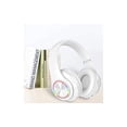 thumbnail image 4 of Auriculares Bluetooth sobre la oreja, graves profundos, luces LED coloridas, auriculares con micrófono, ligeros, inalámbricos, plegables, estéreo de alta fidelidad, auriculares para niños para la escu, 4 of 5