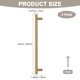 thumbnail image 3 of Uxcell 2-Pack Tiradores de Gabinete, Perillas Modernas de Acero Inoxidable en T de 11.8" [Dorado], 3 of 6