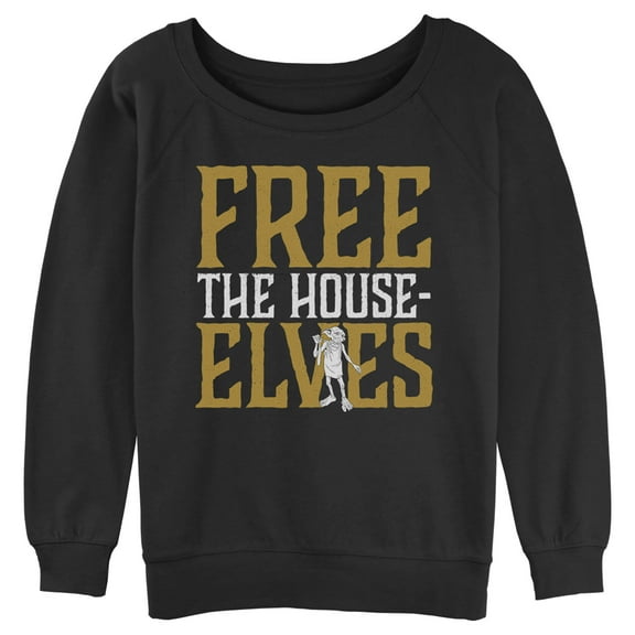 Junior's Harry Potter Dobby Free House-Elves Sweatshirt Black Small