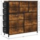 thumbnail image 2 of Rustic brown 12-cajón fabric cómoda con side pockets - perfect almacenamiento para bedrooms, living rooms, hallways, y closets, 2 of 7