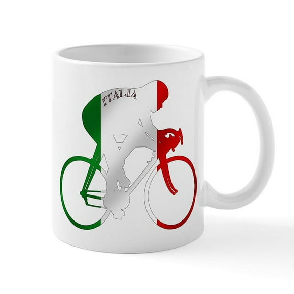 CafePress - Italian Cycling Mug - 11 oz Ceramic Mug - Novelty Coffee Tea Cup