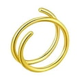 thumbnail image 1 of TIMIFIS Nose Rings Double Nose Hoop Ring For Single Piercing Nose Hoop, Nose Ring Hoop For Women - Summer, 1 of 1