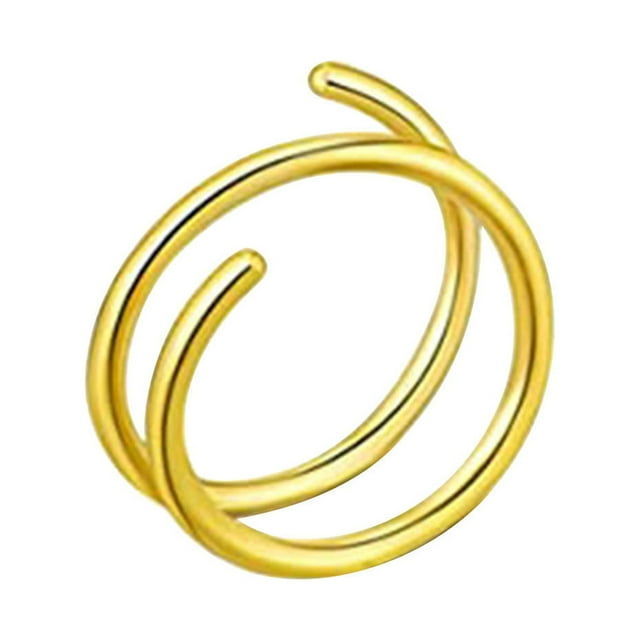 TIMIFIS Nose Rings Double Nose Hoop Ring For Single Piercing Nose Hoop, Nose Ring Hoop For Women - Summer