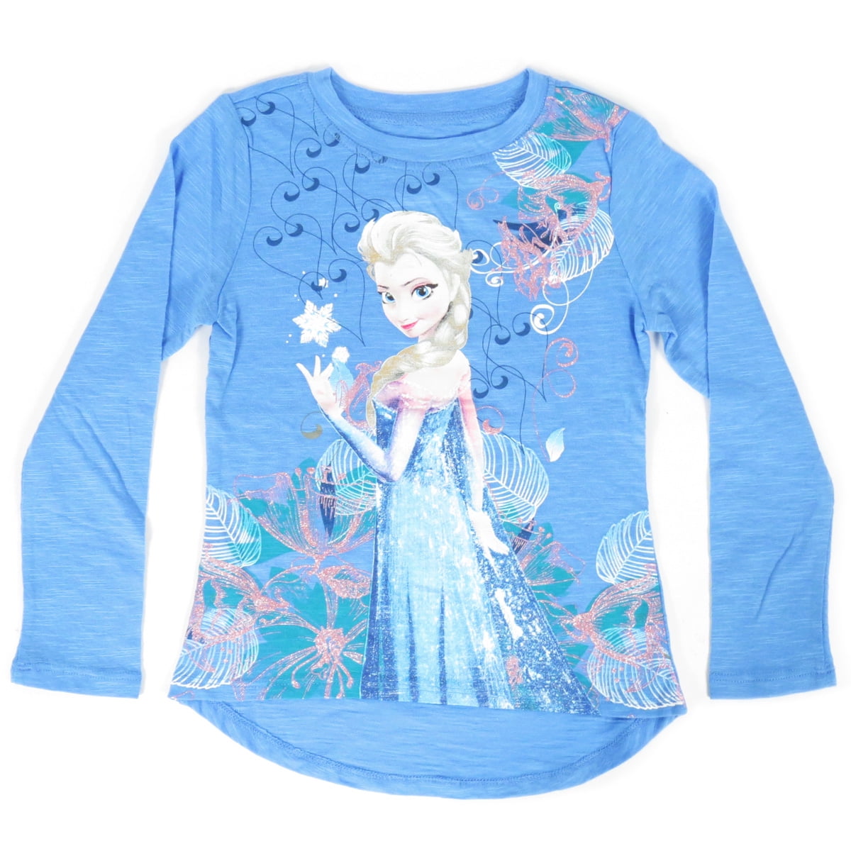 and 4T NWT Disney Frozen Blue Long Sleeve T-Shirt Toddler Girls Sizes 2T 3T 