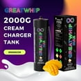 GreatWhip N2O Whipped Cream Chargers 3.3L/2000g Tank Mango Flavor