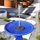 thumbnail image 3 of Fuente solar de jardín de 2,5 W con batería de respaldo de 800 mAh, bomba de fuente de agua con energía solar para baño de pájaros, estanque de jardín, piscina al aire libre, 3 of 5