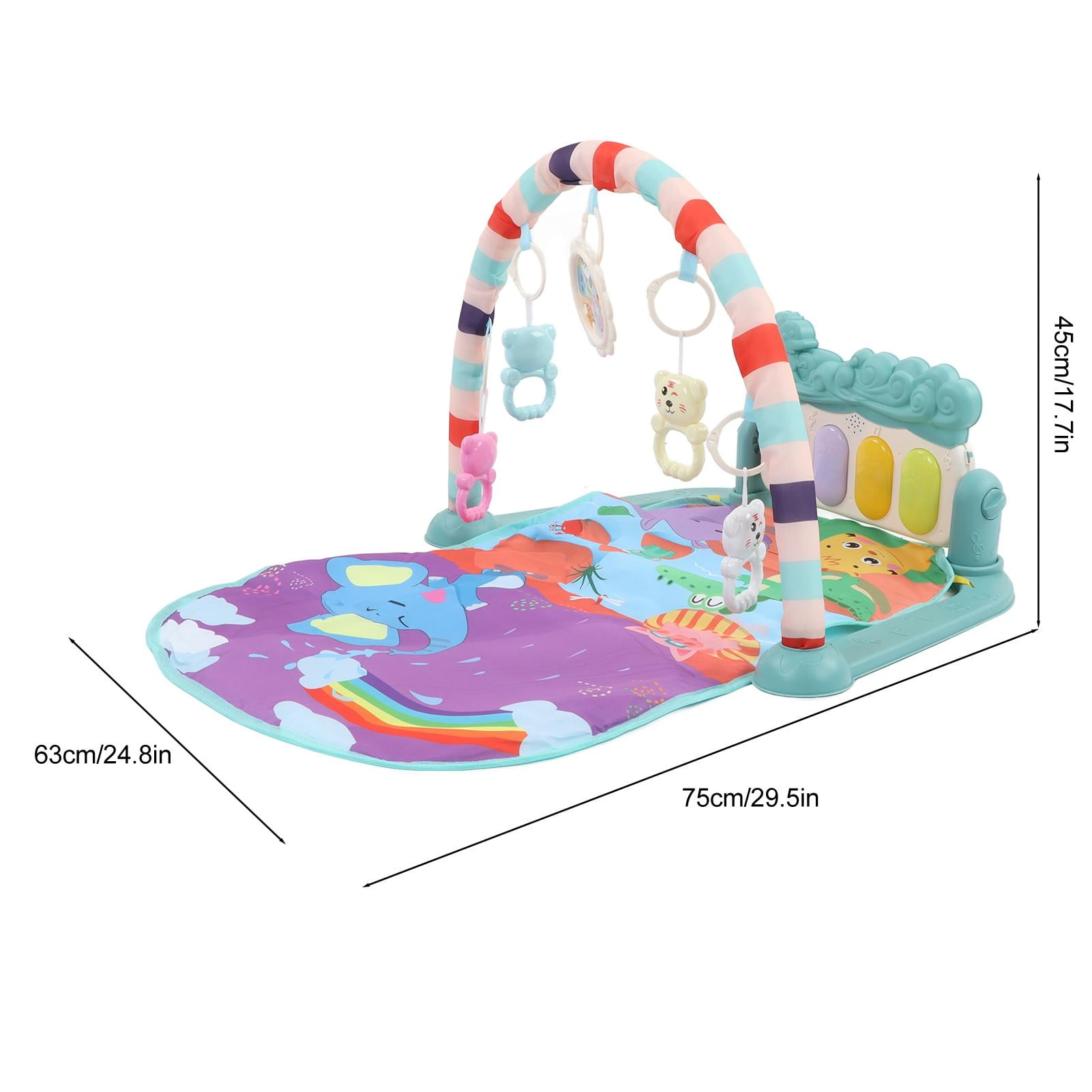 LAZIOEGR Baby Piano Gym Mat – Soft, Detachable Play Mat with Music, Lullabies, Light & Foot‑Pedal Fitness for Newborns & Toddlers