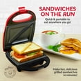 thumbnail image 3 of MyMini Sandwich Maker Grill, 520 watts, Red, 3 of 10